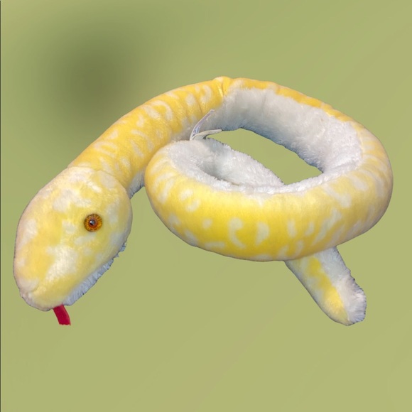 yellow stuffed snake